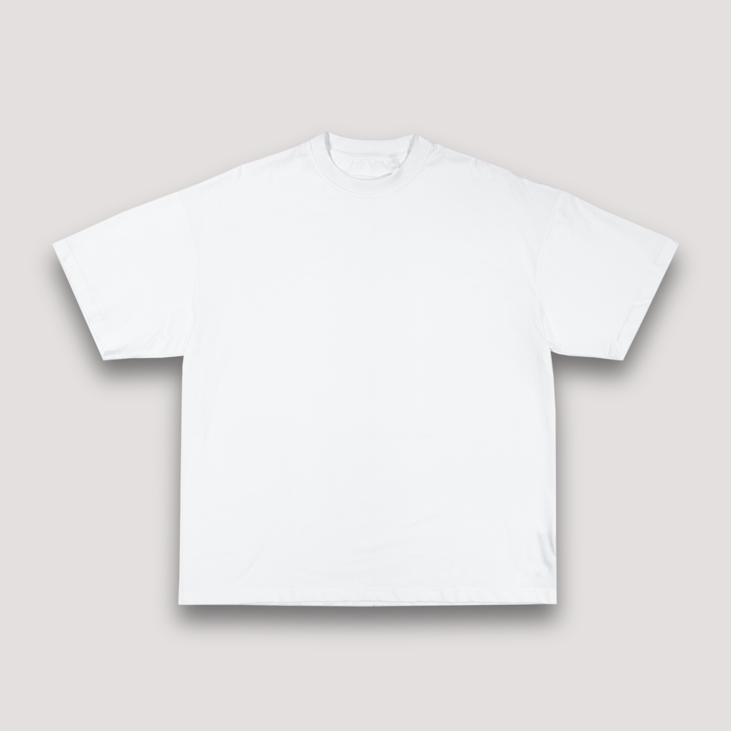 T-shirt Blanc Oversize Charleroi Shine | 100% Coton Bio Premium