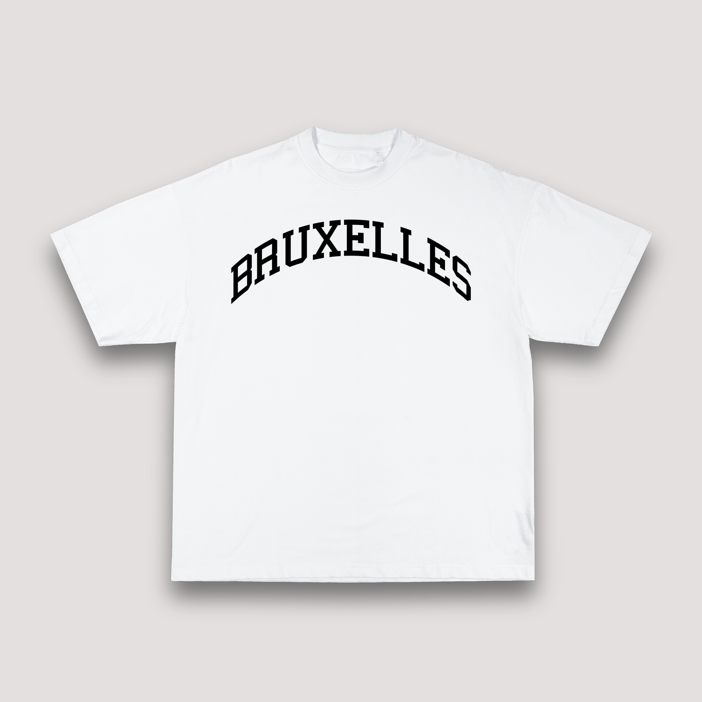 T-shirt Blanc Oversize Bruxelles | 100% Coton Bio Premium