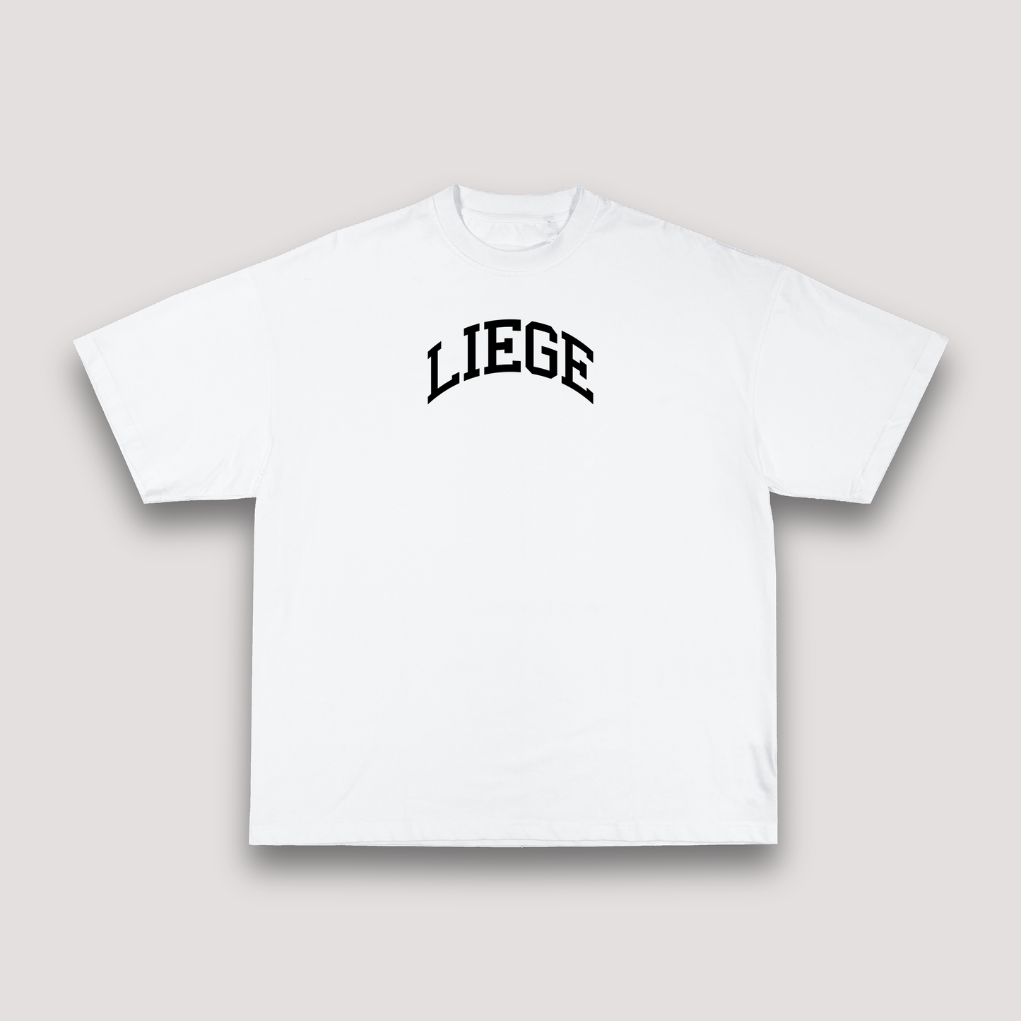 T-shirt Oversize Liège – Blanc & Noir | 100% Coton Bio Premium