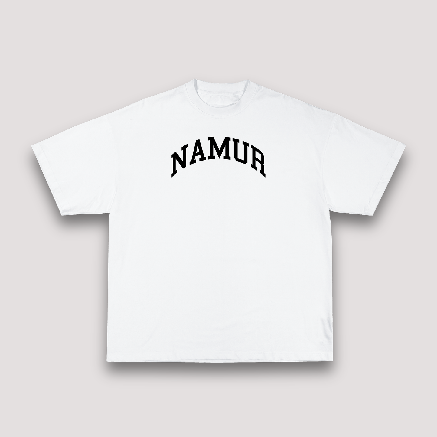 T-shirt Oversize Namur – Blanc & Noir | 100% Coton Bio Premium