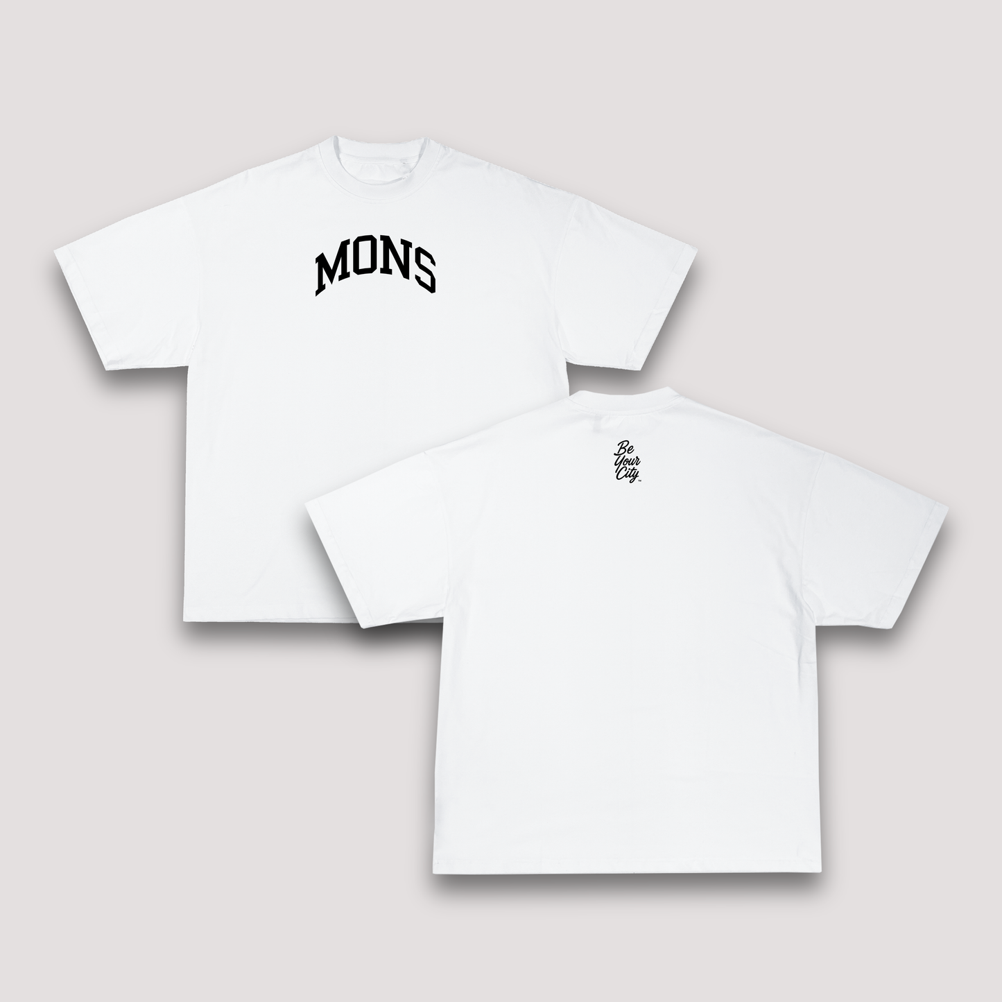 T-shirt Blanc Oversize Mons | 100% Coton Bio Premium