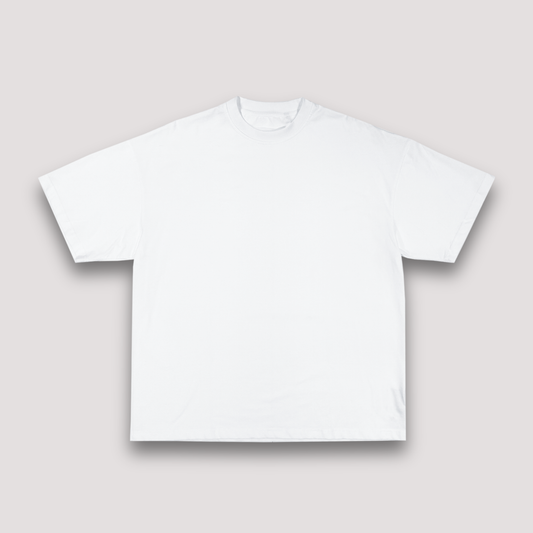 T-shirt Blanc Oversize Bruxelles "Shine A Light" | 100% Coton Bio Premium